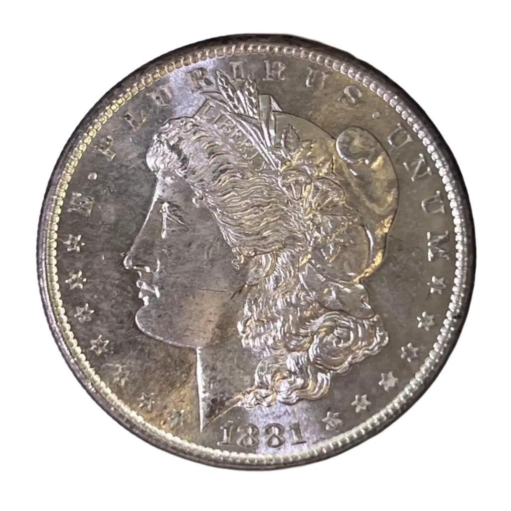 1881 S US Morgan Silver Dollar (1 of 2)