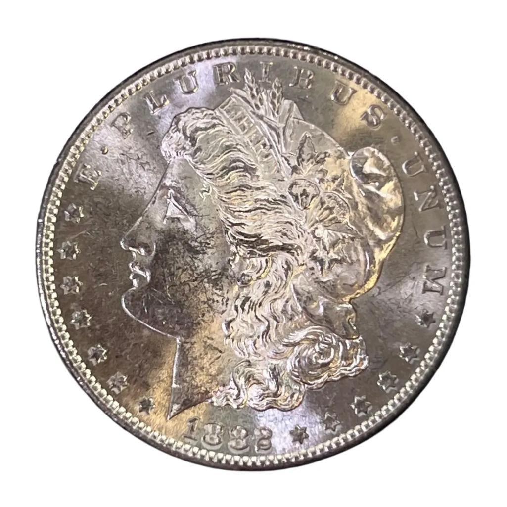 1882 S US Morgan Silver Dollar (1 of 2)