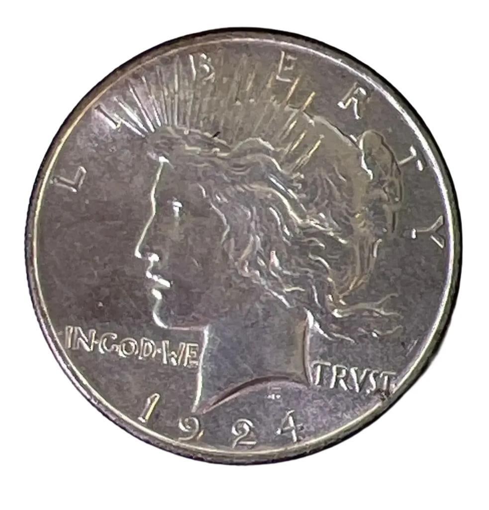 1924 P US Peace Silver Dollar (1 of 2)