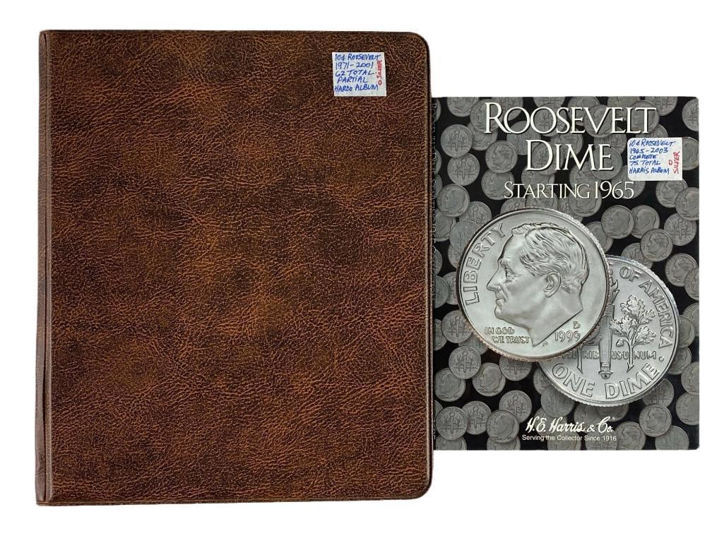 Group of 2 Roosevelt Head Dime Albums (1 of 4)
