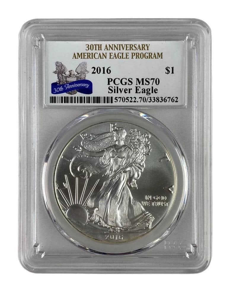 2016 American Silver Eagle PCGS MS70 (1 of 2)