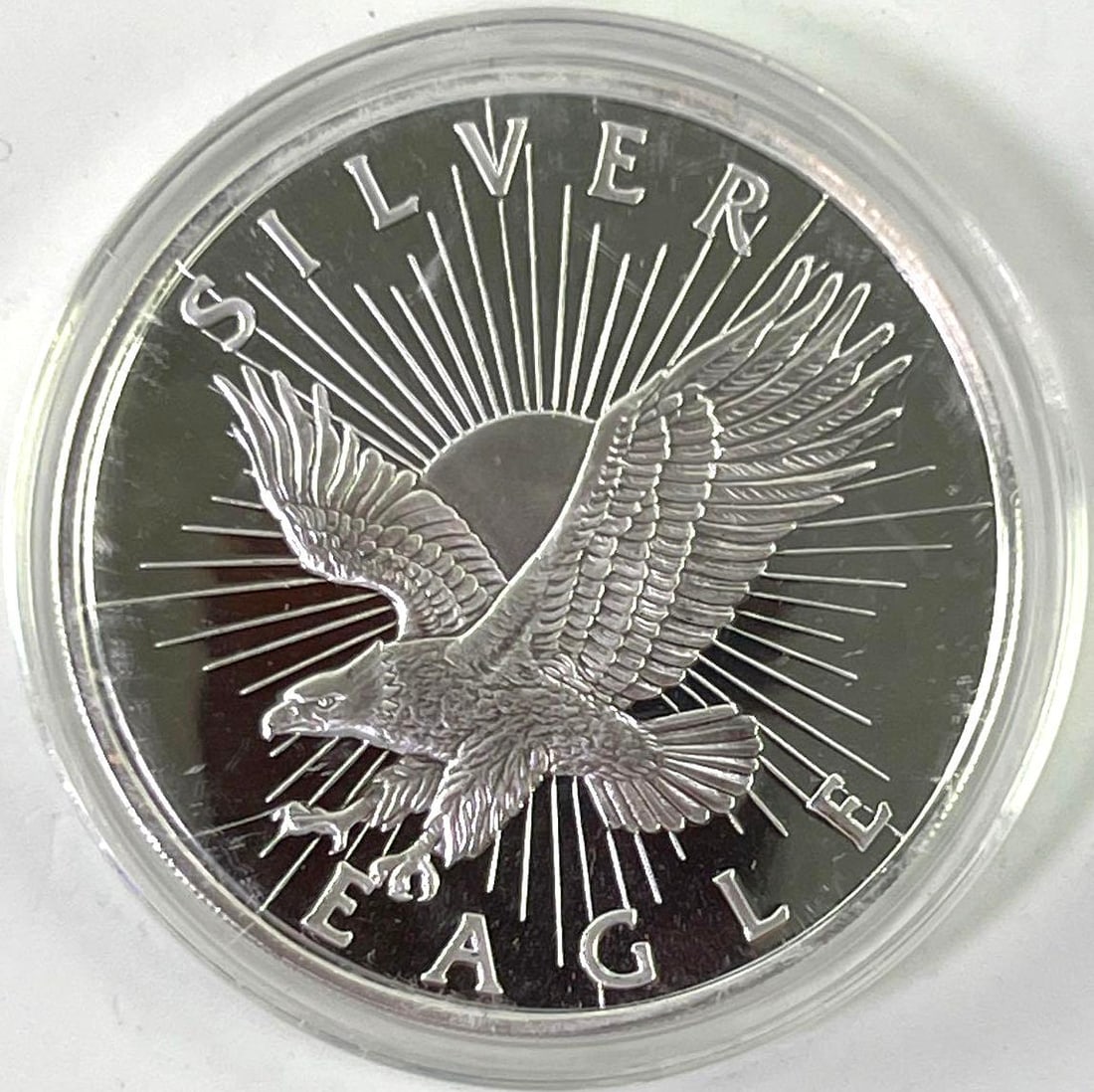 Proof Like 5 oz Sunshine Silver Eagle .999 Fine Silver Round in CAP (1 of 2)