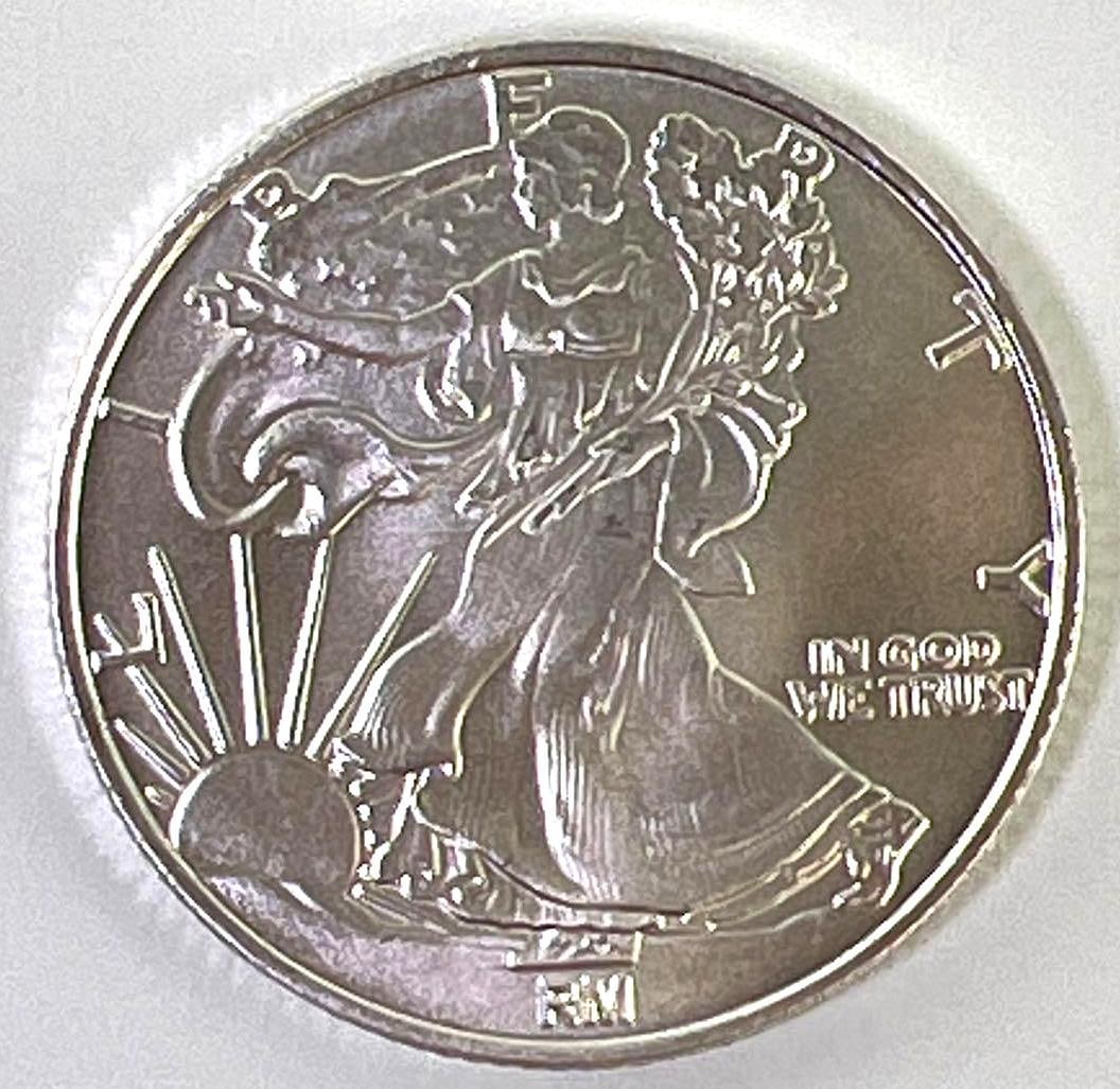 1/2 oz Walking Liberty .999 Fine Silver Round: 1/2 oz Walking Liberty .999 Fine Silver Round