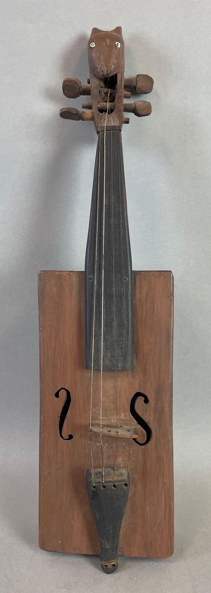 1974 Odys Deckard Signed Folk Art Cigar Box Violin (1 of 9)