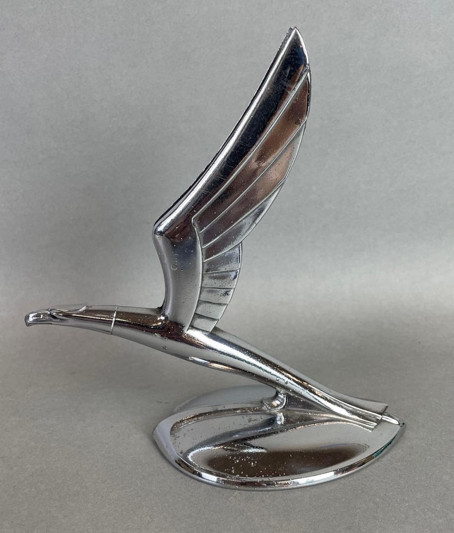 1930s Chevy Eagle Chrome Hood Ornament (1 of 5)