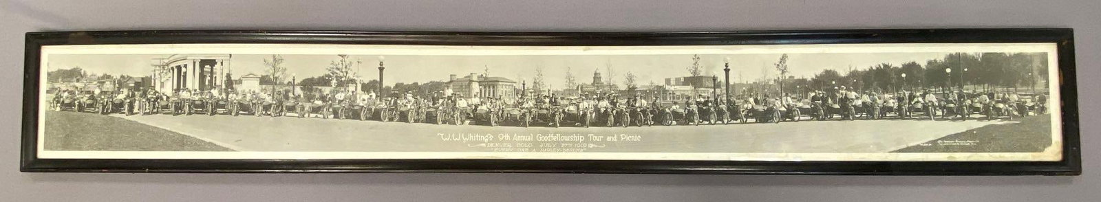 1919 Denver W.W. Whitings 9th Annual Goodfellowship Tour and Picnic Panoramic Photograph (1 of 6)