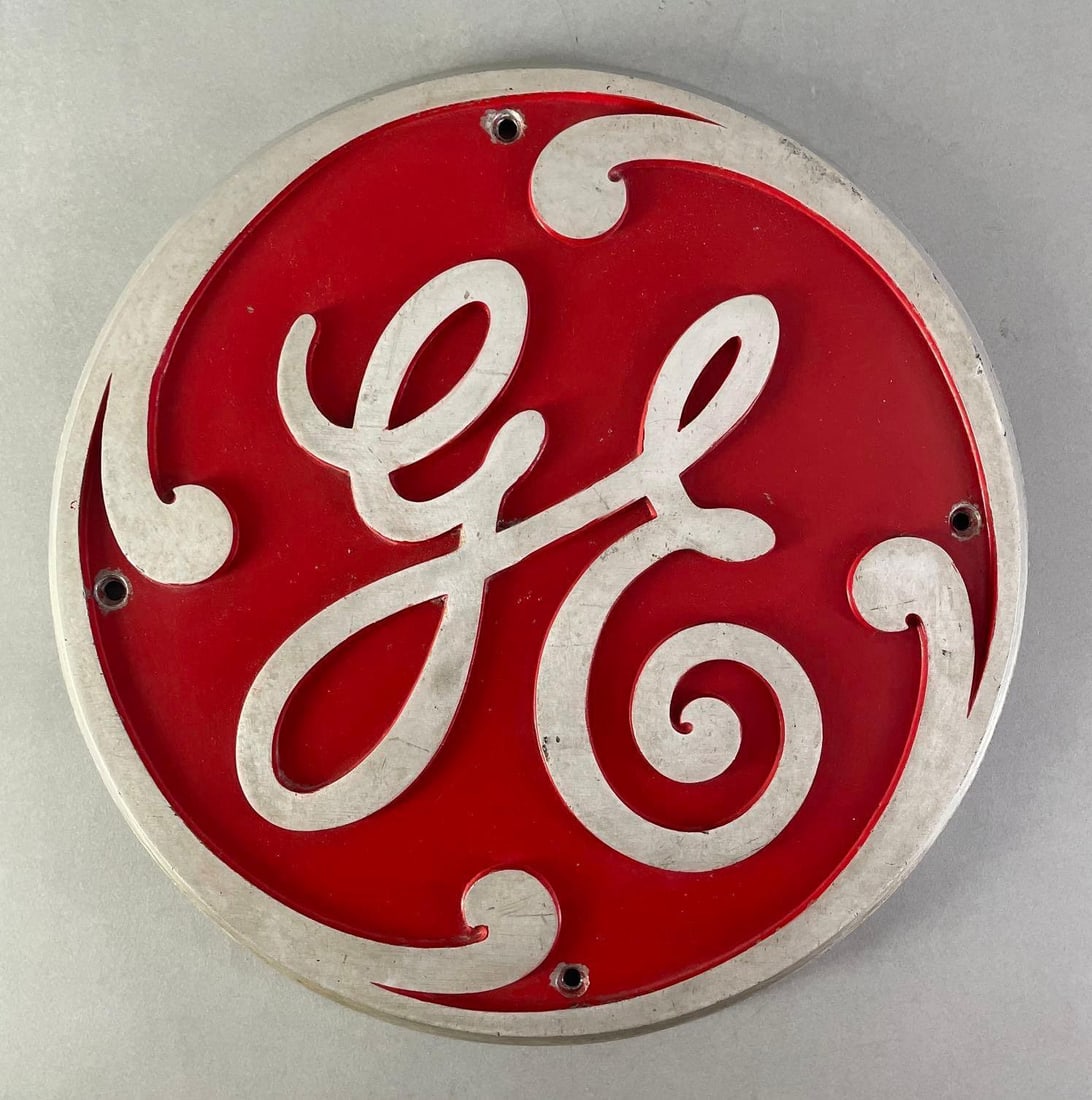 ゼネラルエレクトリック　ビンテージバナー Ge (general Electric) Cast Aluminum Sign