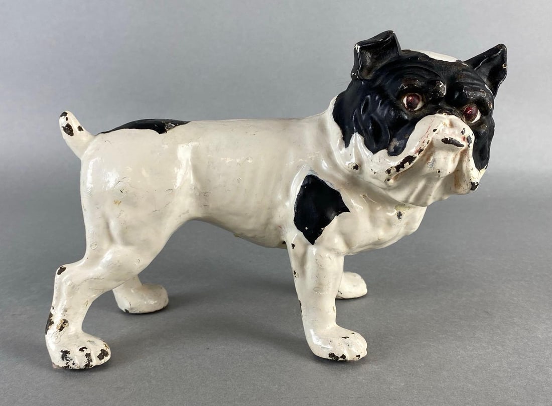 Hubley Cast Iron Bulldog Dog Doorstop (1 of 7)