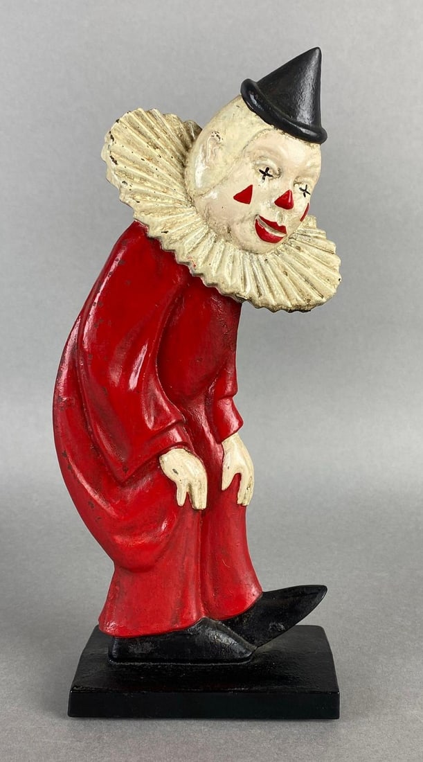 Cast Iron Painted Clown Doorstop (1 of 6)
