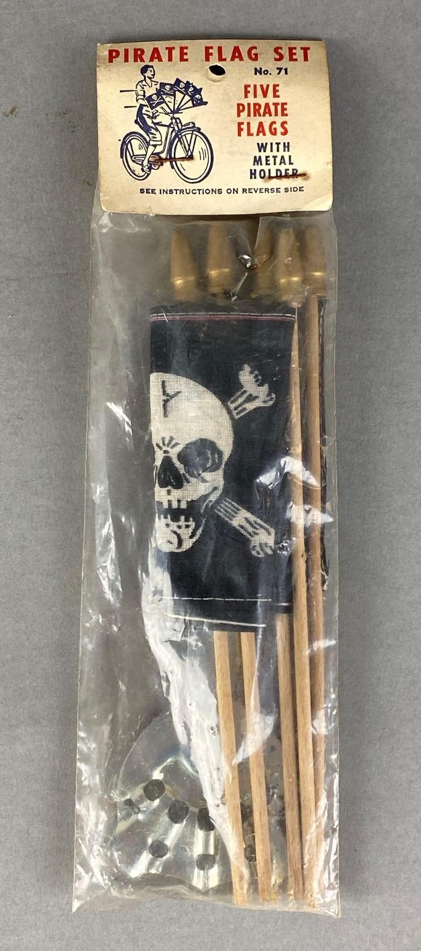 Vintage Bicycle Pirate Flag Set (1 of 2)