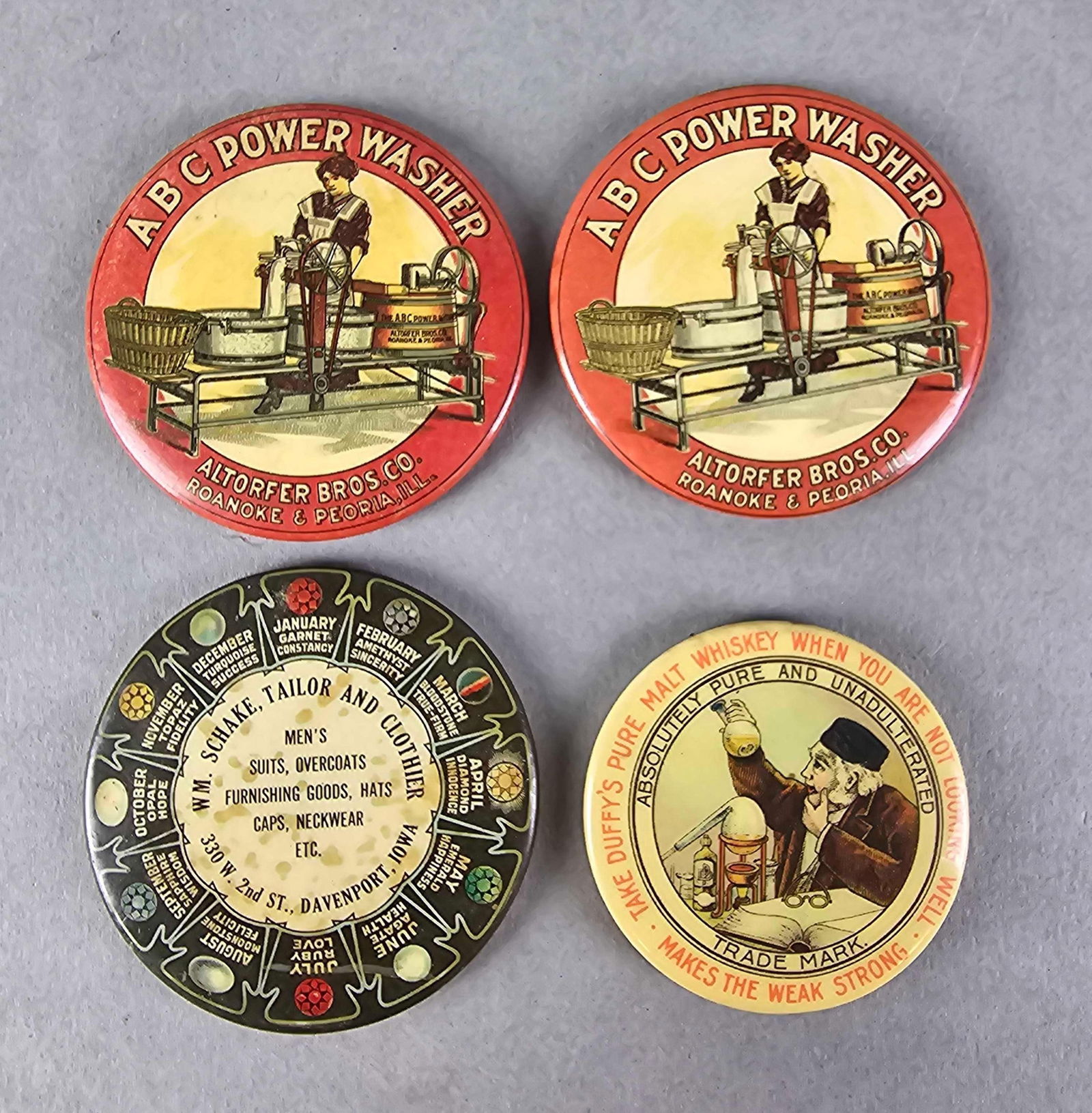 Group of 4 Advertisng Pocket Mirrors (1 of 2)