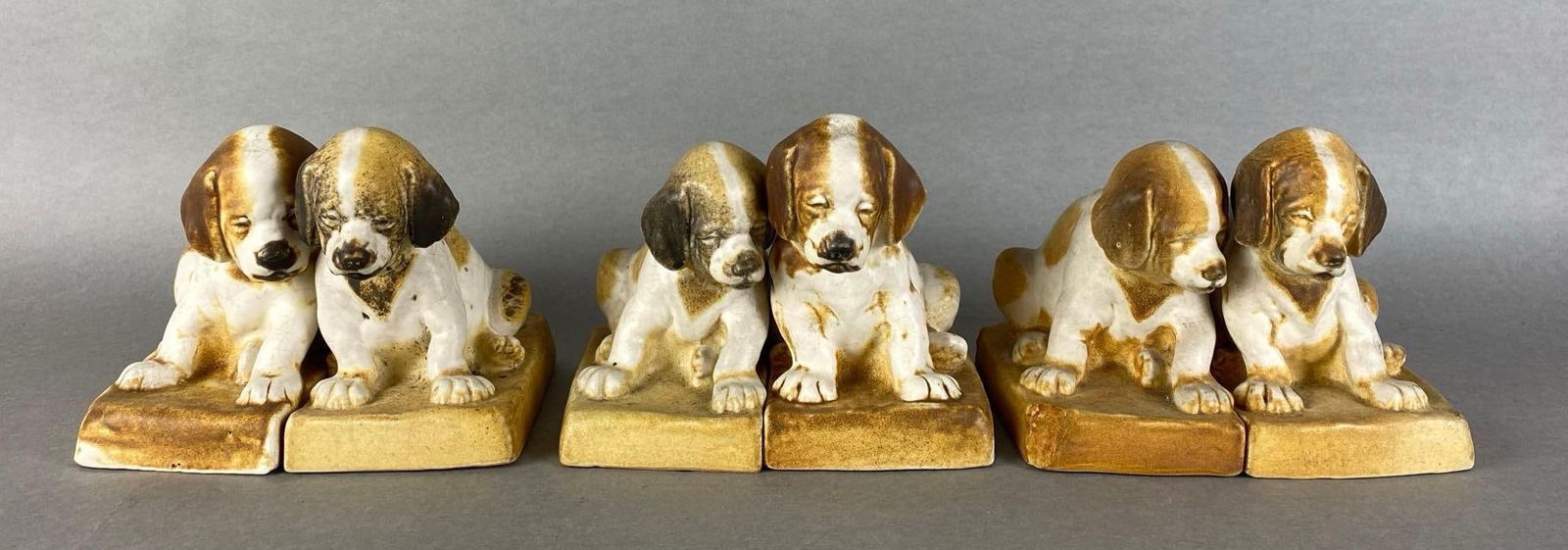 Group of Chalkware Dog Bookends (1 of 4)