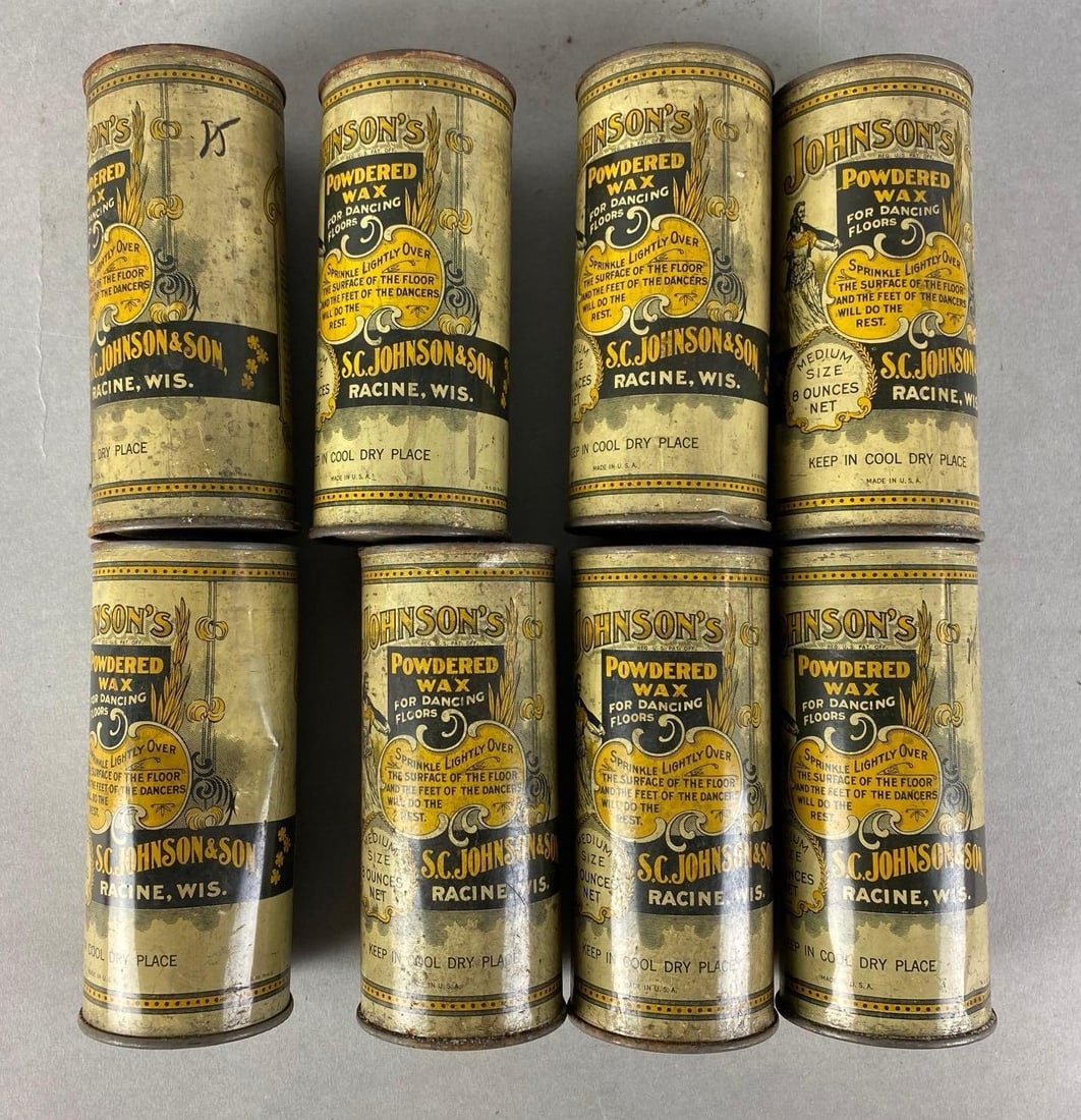 Group of 8 SC Johnson Powdered Dance Floor Wax (1 of 3)