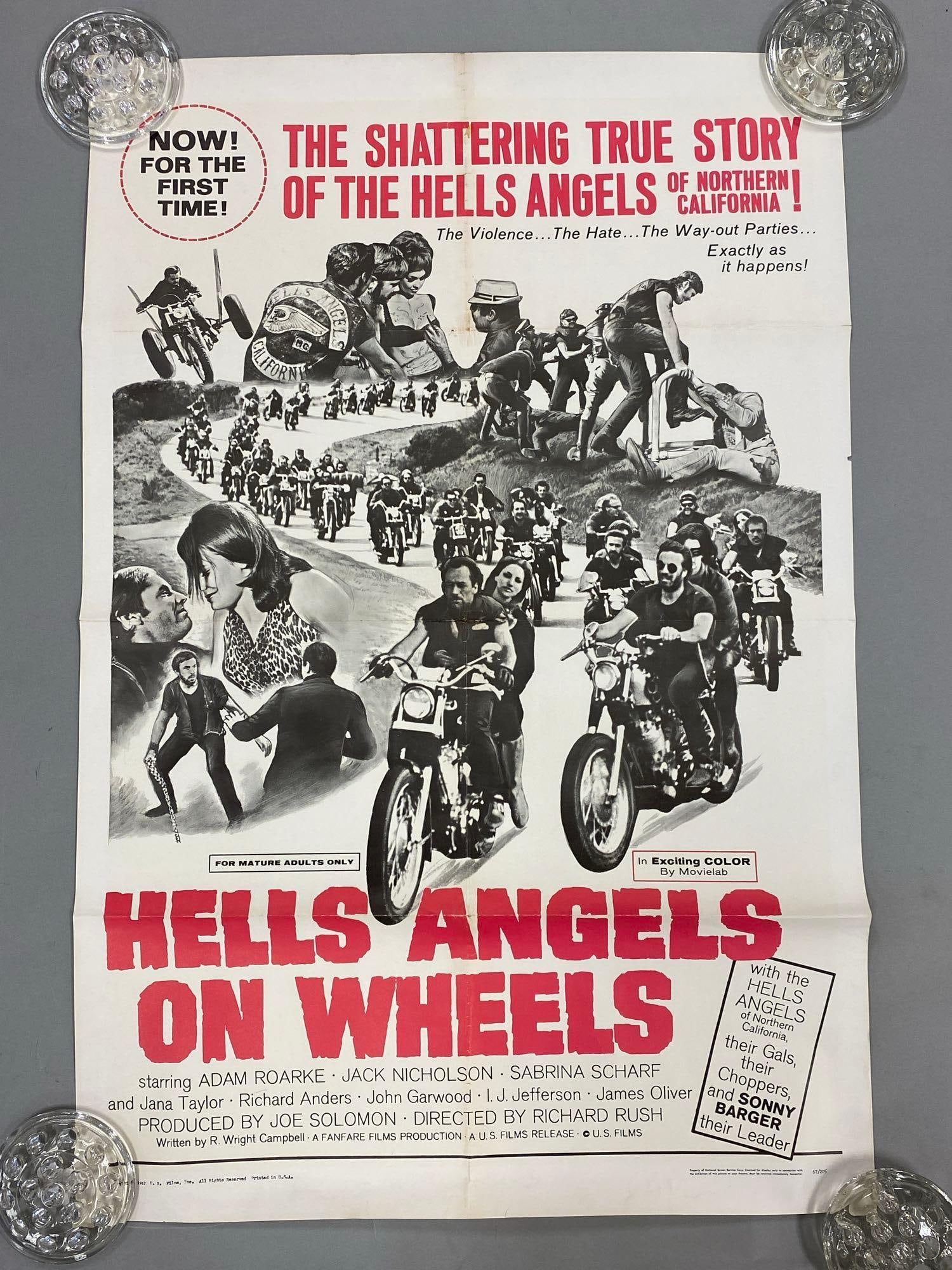 1967 Hells Angels On Wheels Movie Poster (1 of 3)