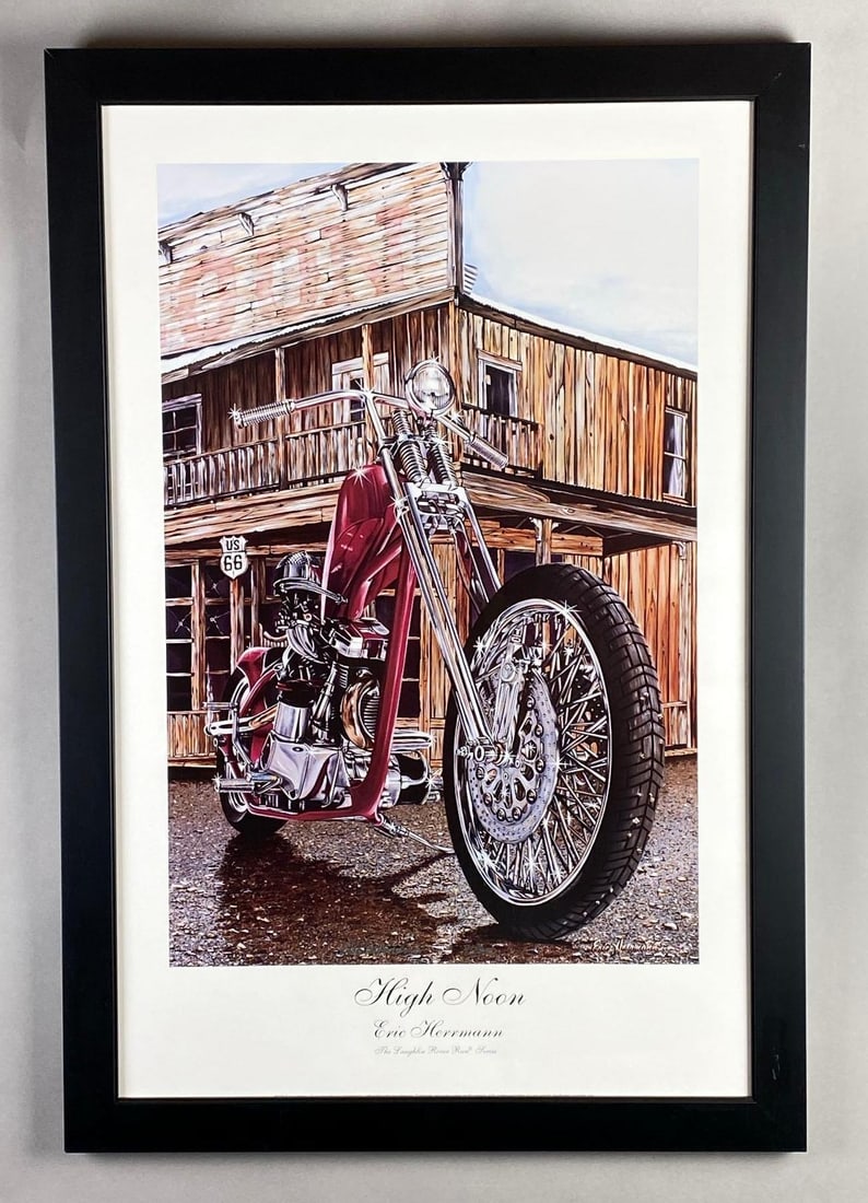 1998 Eric Herrmann High Noon The Laughlin River Run Series Lithograph (1 of 2)