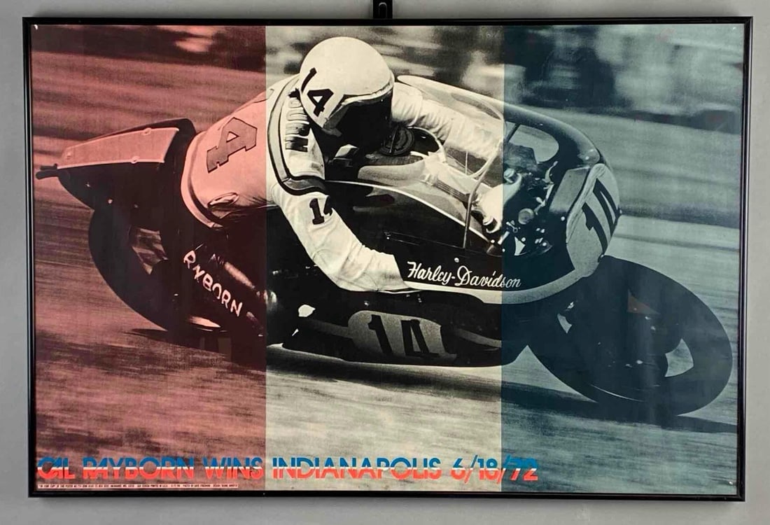 1972 Cal Rayborn Wins Indianapolis Collectors Poster (1 of 4)