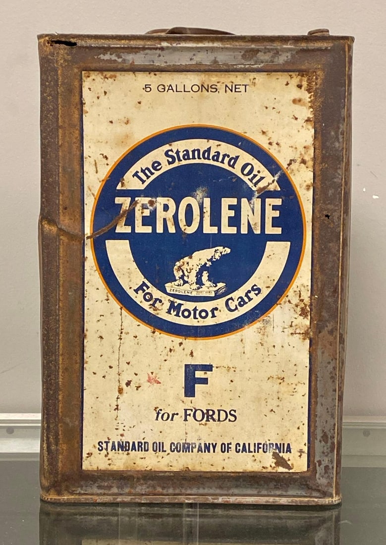 Zerolene for Fords Motor Oil Advertising Canister (1 of 6)