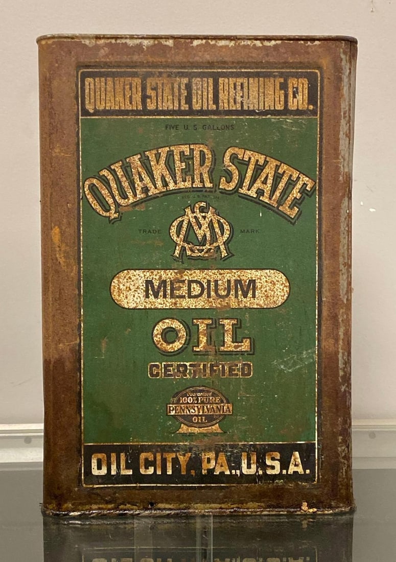 Quaker State Oil Refining Co. Motor Oil Advertising Canister (1 of 5)