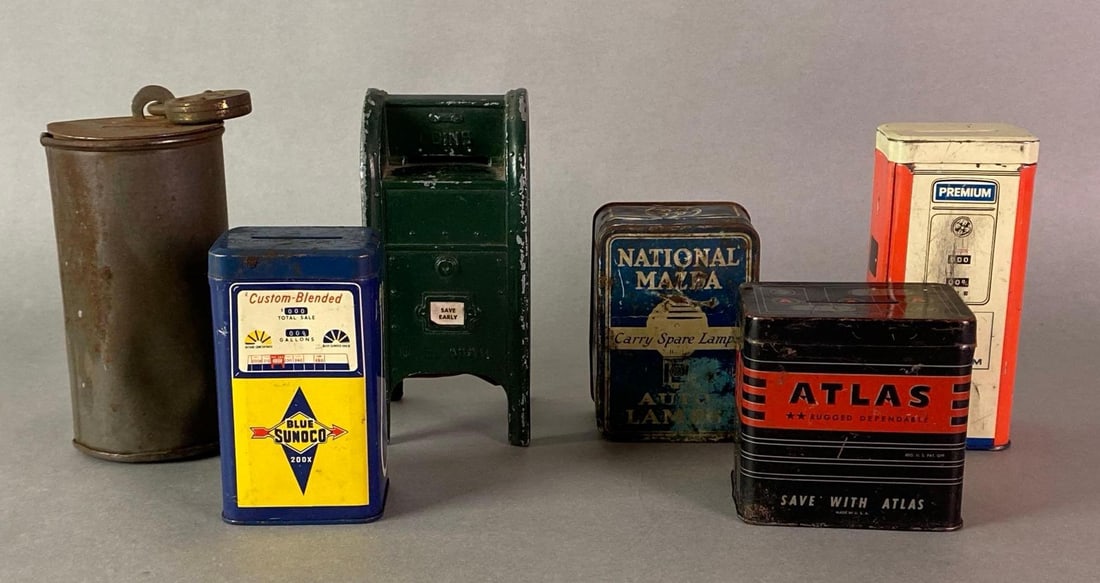 Group of Metal Advertising Coin Banks and More (1 of 4)