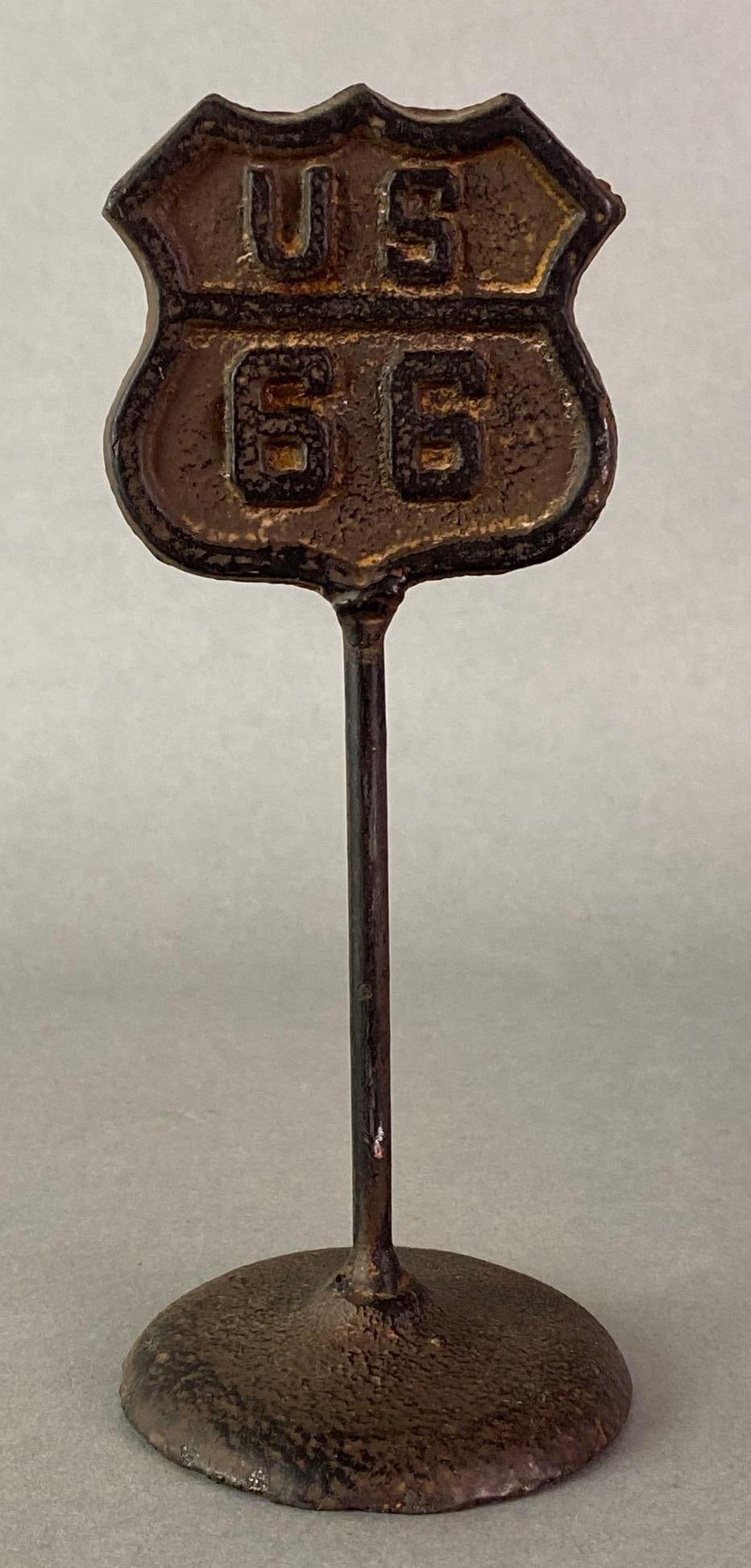 Cast Metal US Route 66 Desktop Sign (1 of 4)