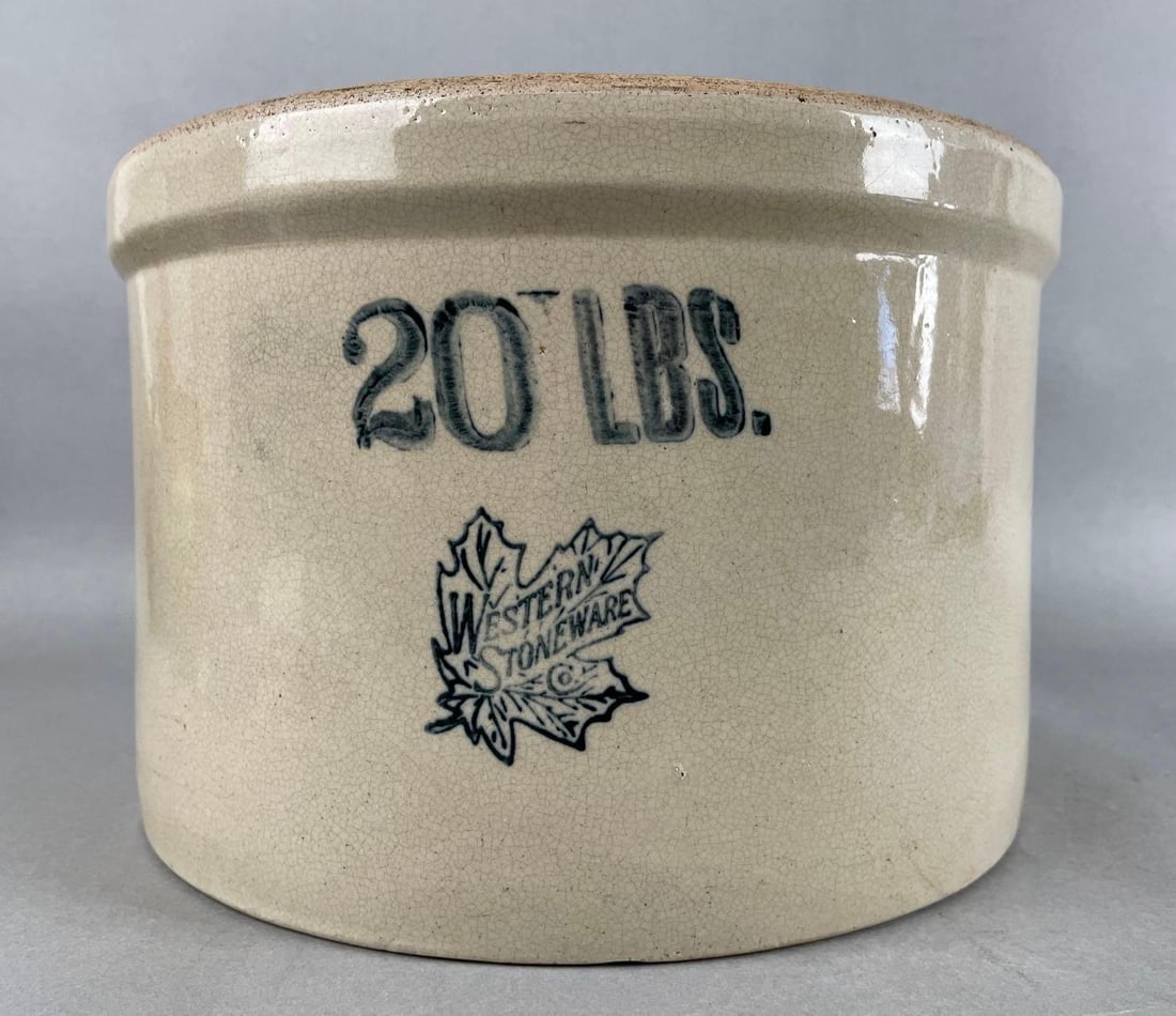 Western Stoneware 20 Pound Butter Crock (1 of 7)