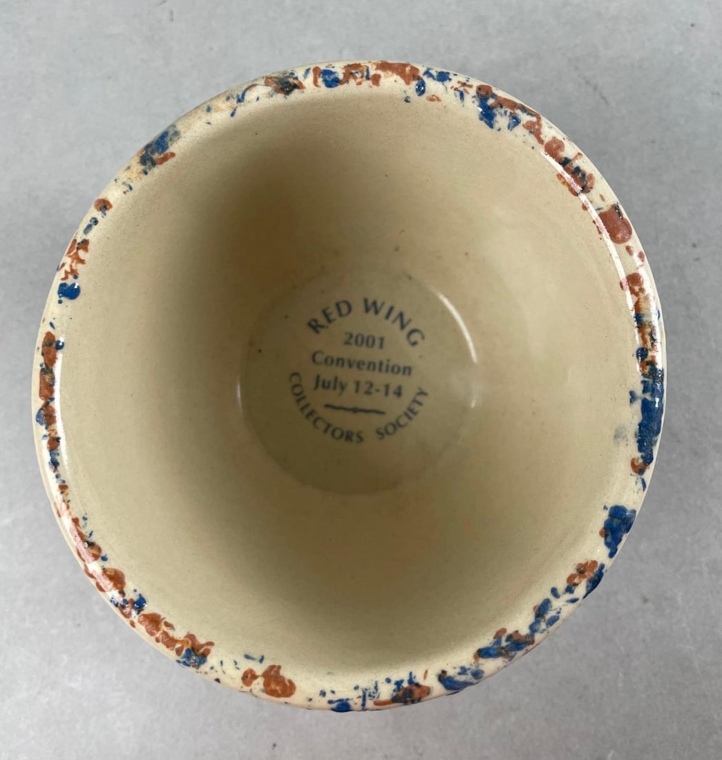 2001 Red Wing Collectors Society Commemorative Spongeware Bowl (1 of 3)