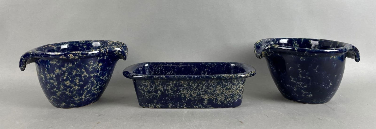 Group of Bennington Potters Blue Agate Stoneware (1 of 3)