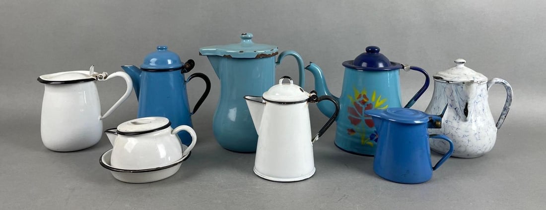 Group of Enamelware Pitchers (1 of 4)