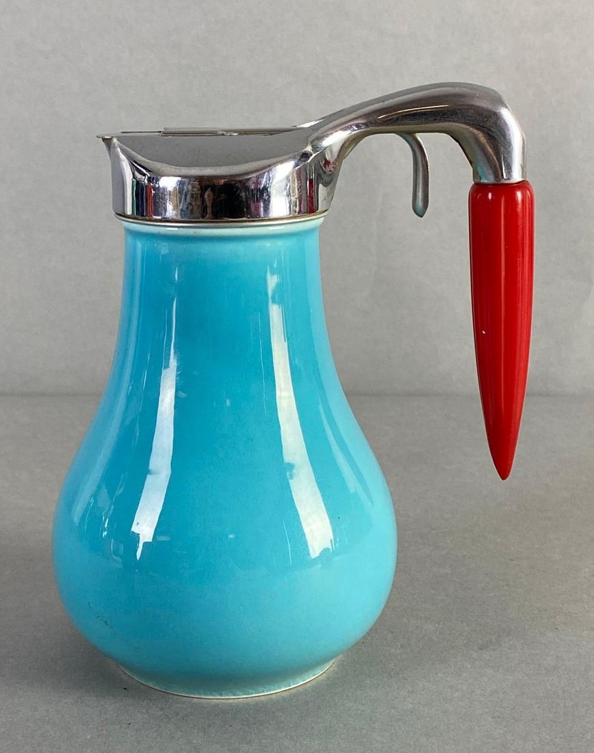 Fiestaware Turquoise Syrup Dispenser (1 of 6)