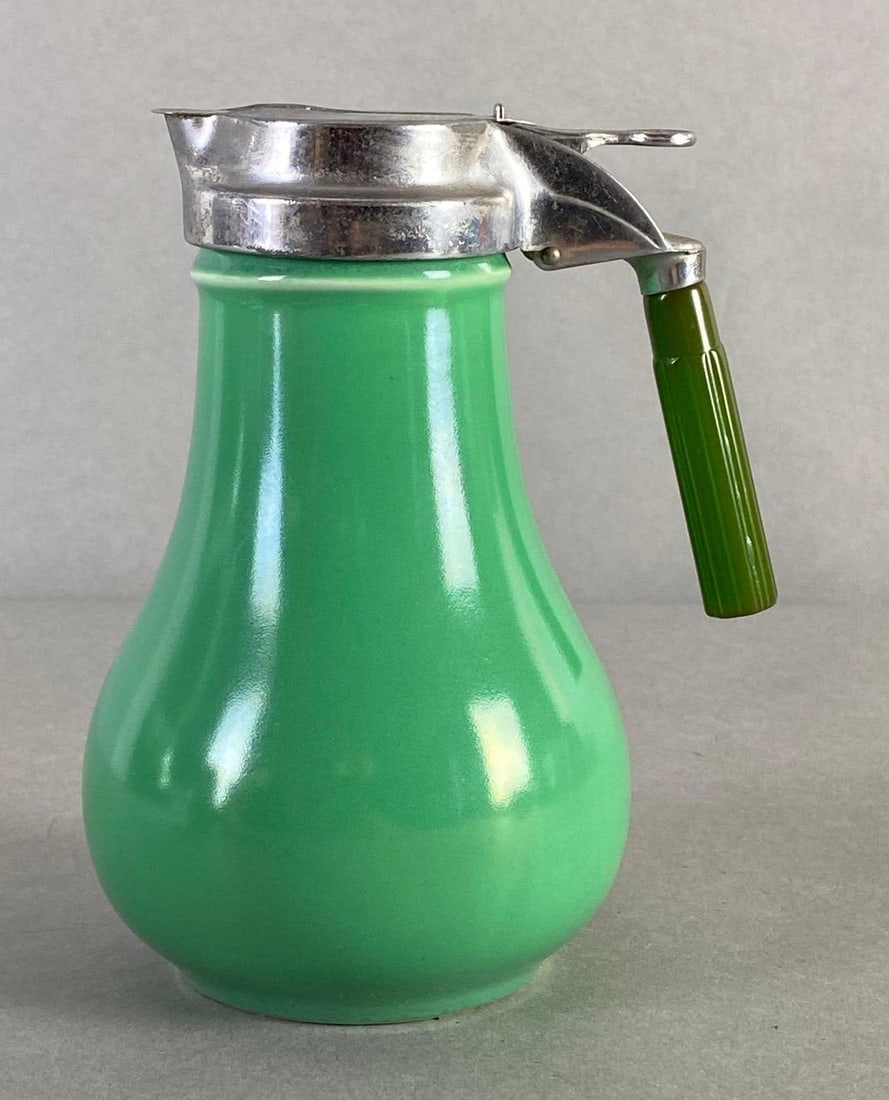 Fiestaware Green Syrup Dispenser (1 of 6)
