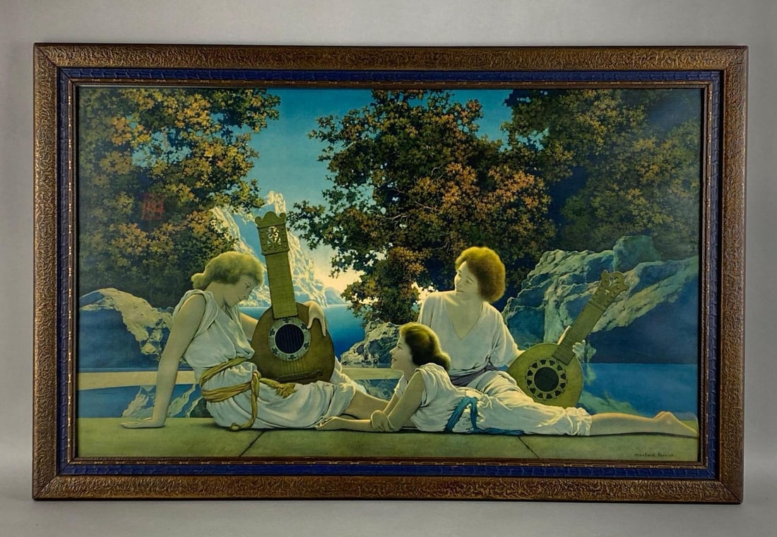 Maxfield Parrish The Lute Players Lithograph (1 of 4)