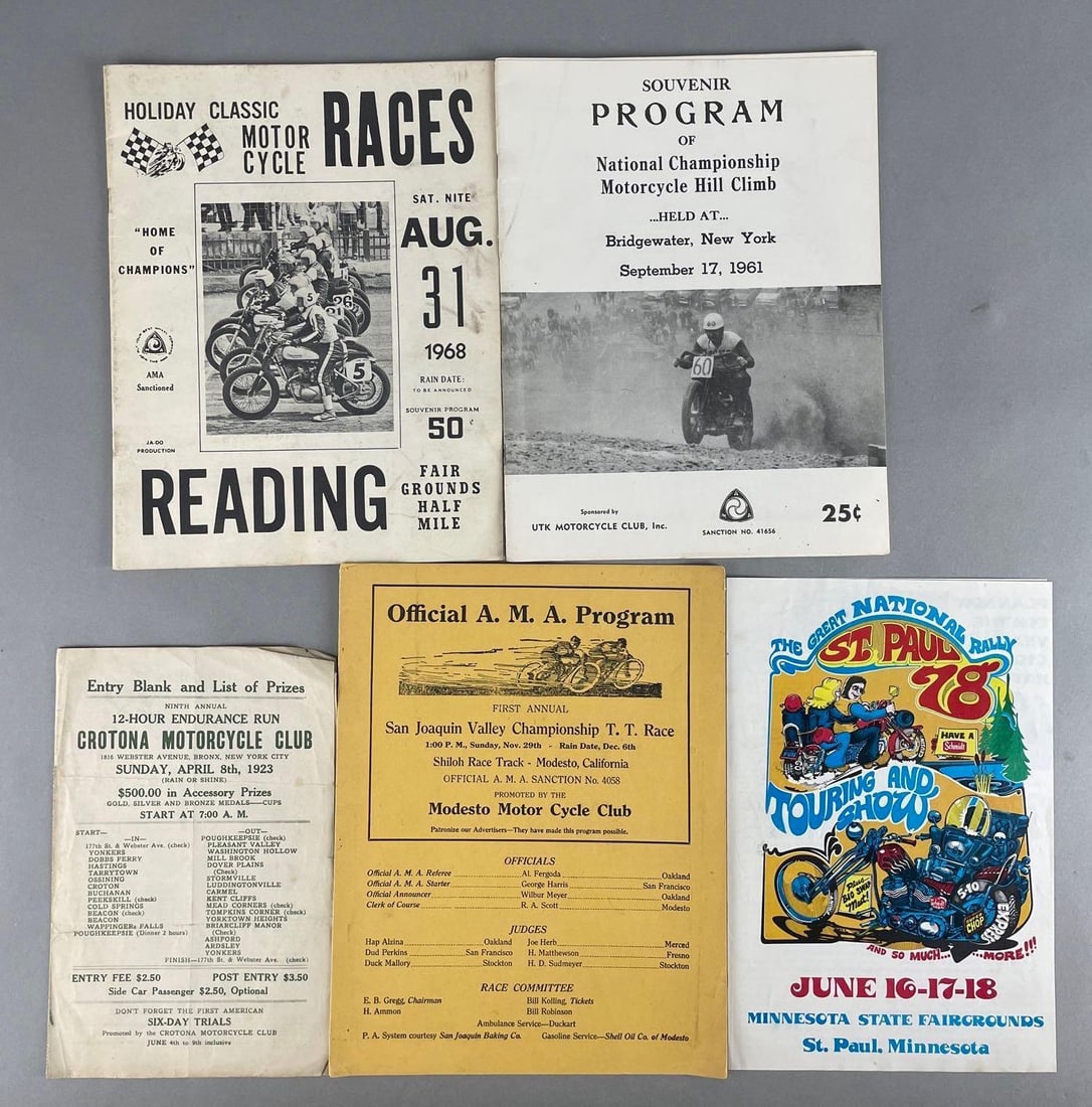 Group of Motorcycle Ephemera (1 of 4)