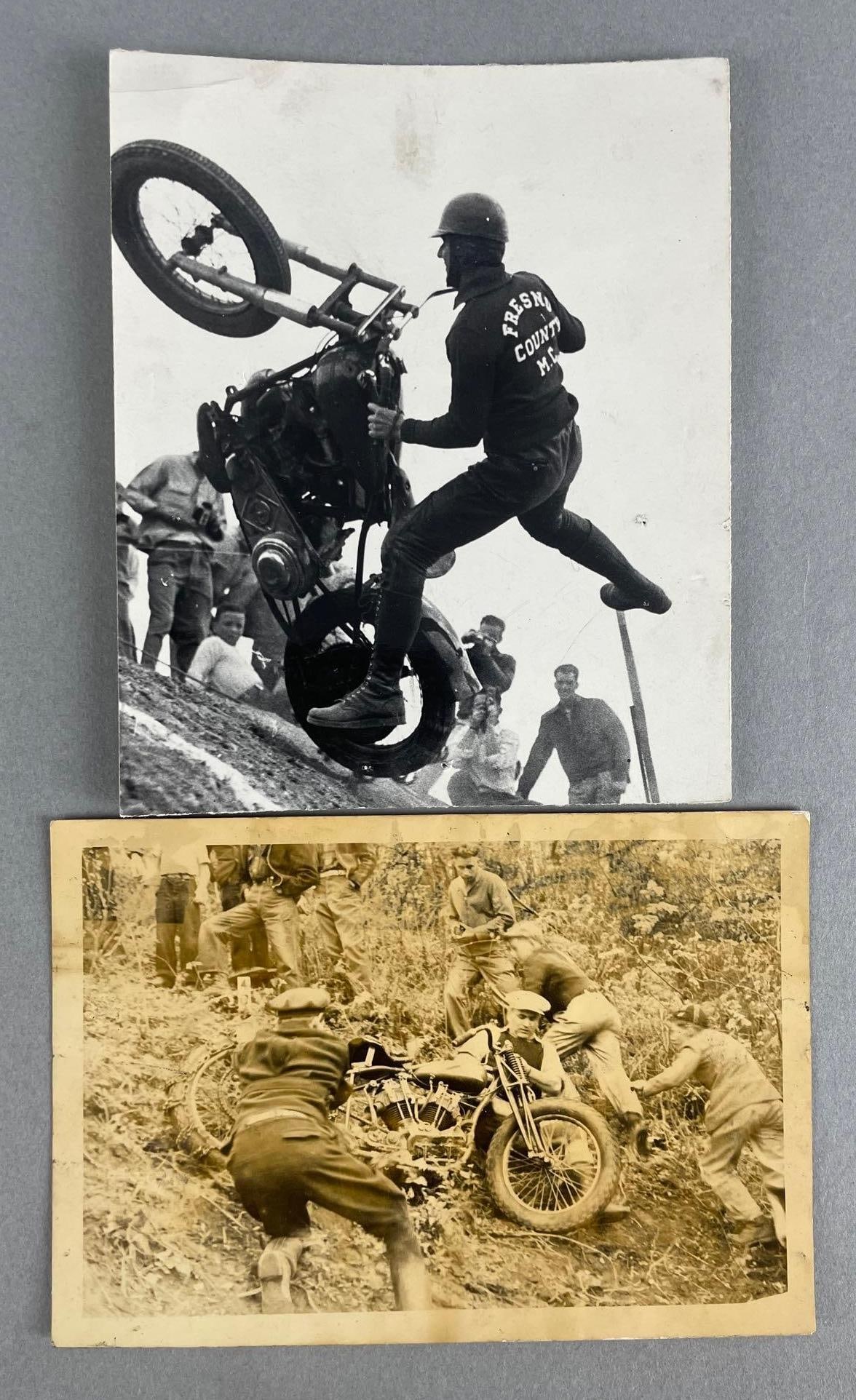 Group of 2 Motorcycle Hill Climb Photos (1 of 2)