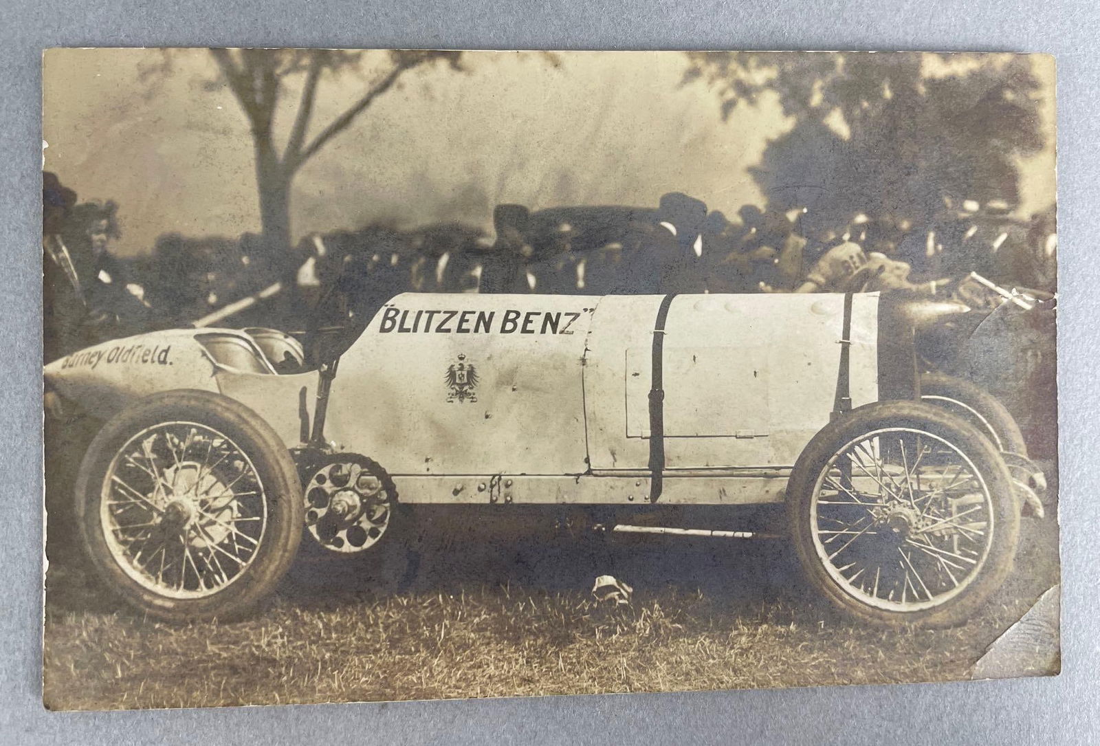 Antique Blitzen Benz Racecar Real Photo Postcard (1 of 2)