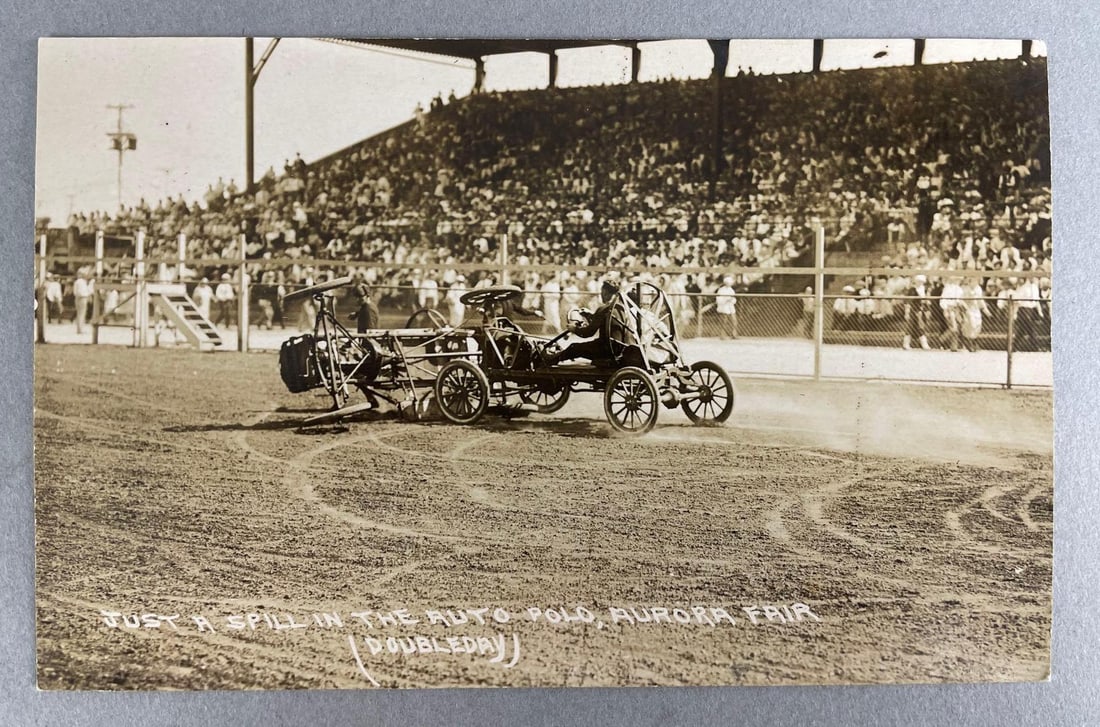 Antique Auto Polo Wreck at Fairgrounds Photo (1 of 2)