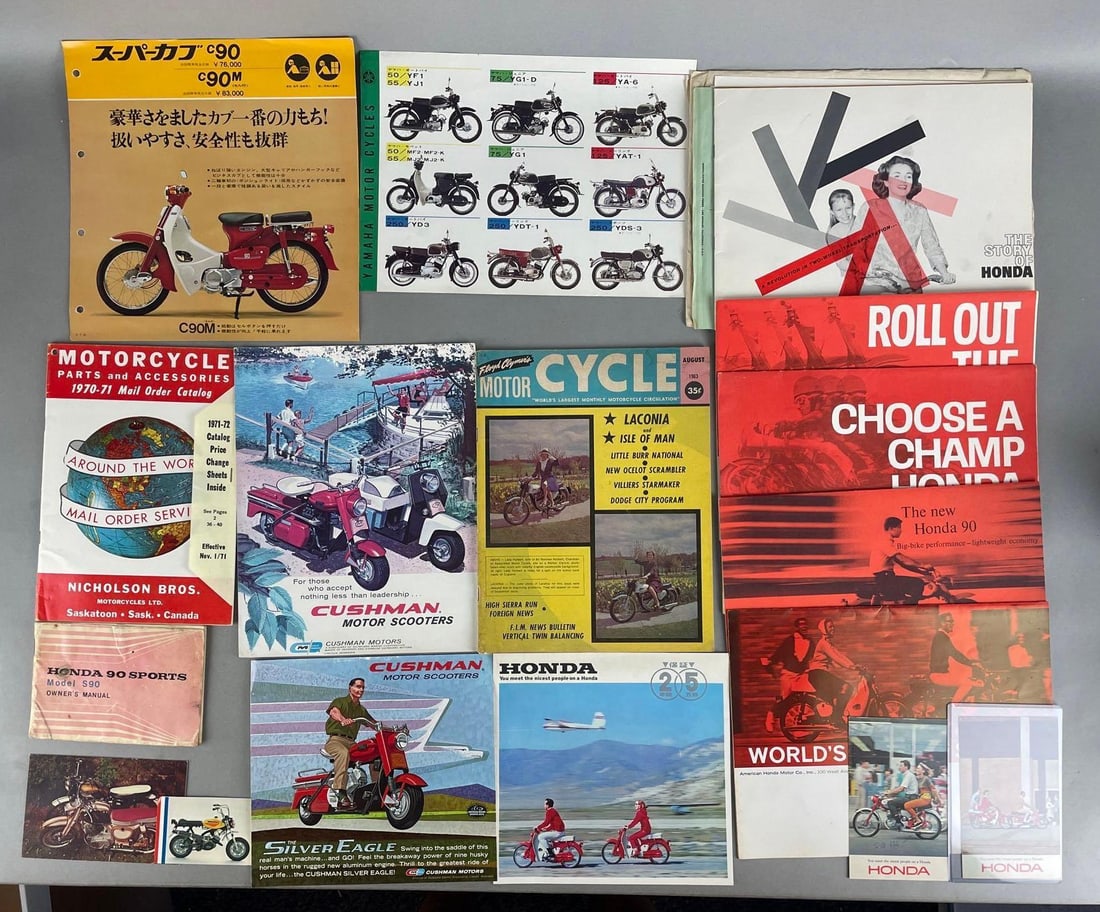 Group of Motorcycle and Scooter Ephemera (1 of 4)