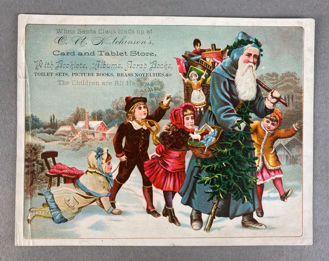 CR Nutchinsons Card and Tablet Store Christmas Advertising Trade Card (1 of 2)