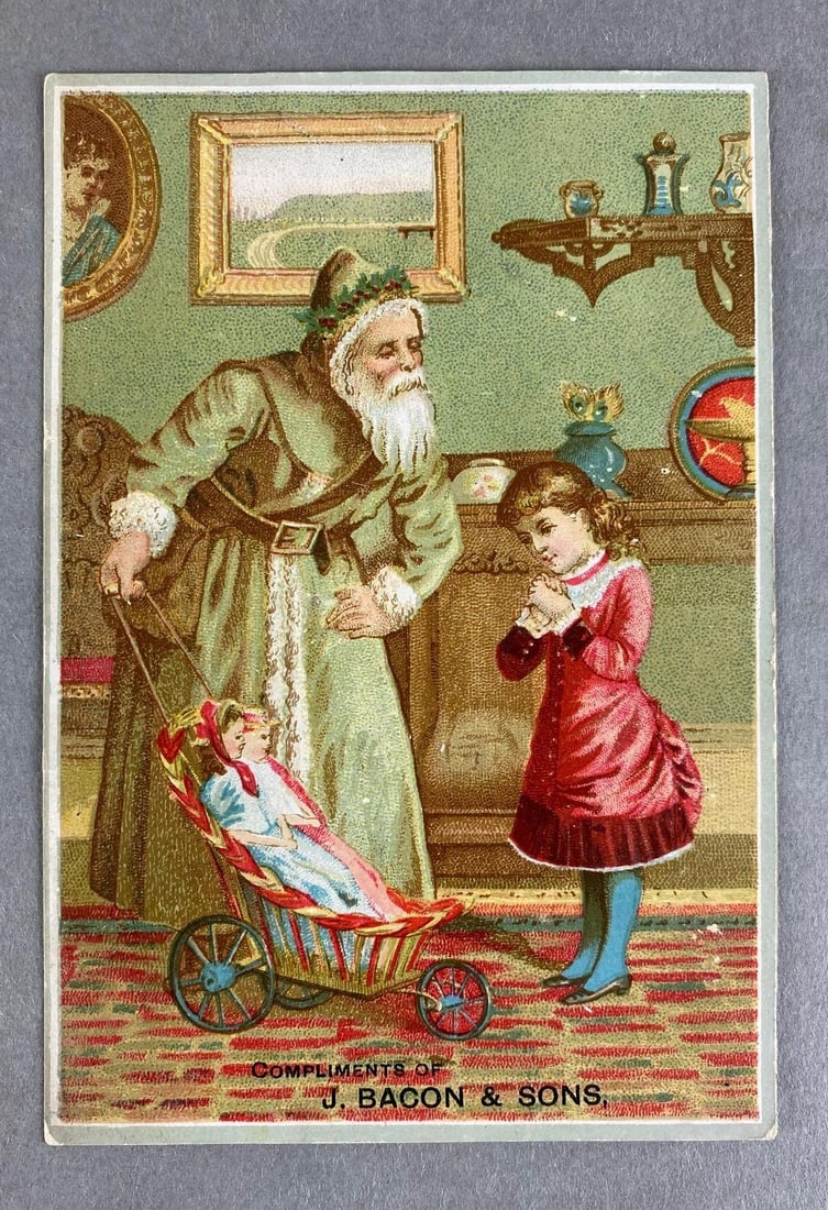 J Bacon and Sons Santa Claus Trade Card (1 of 2)