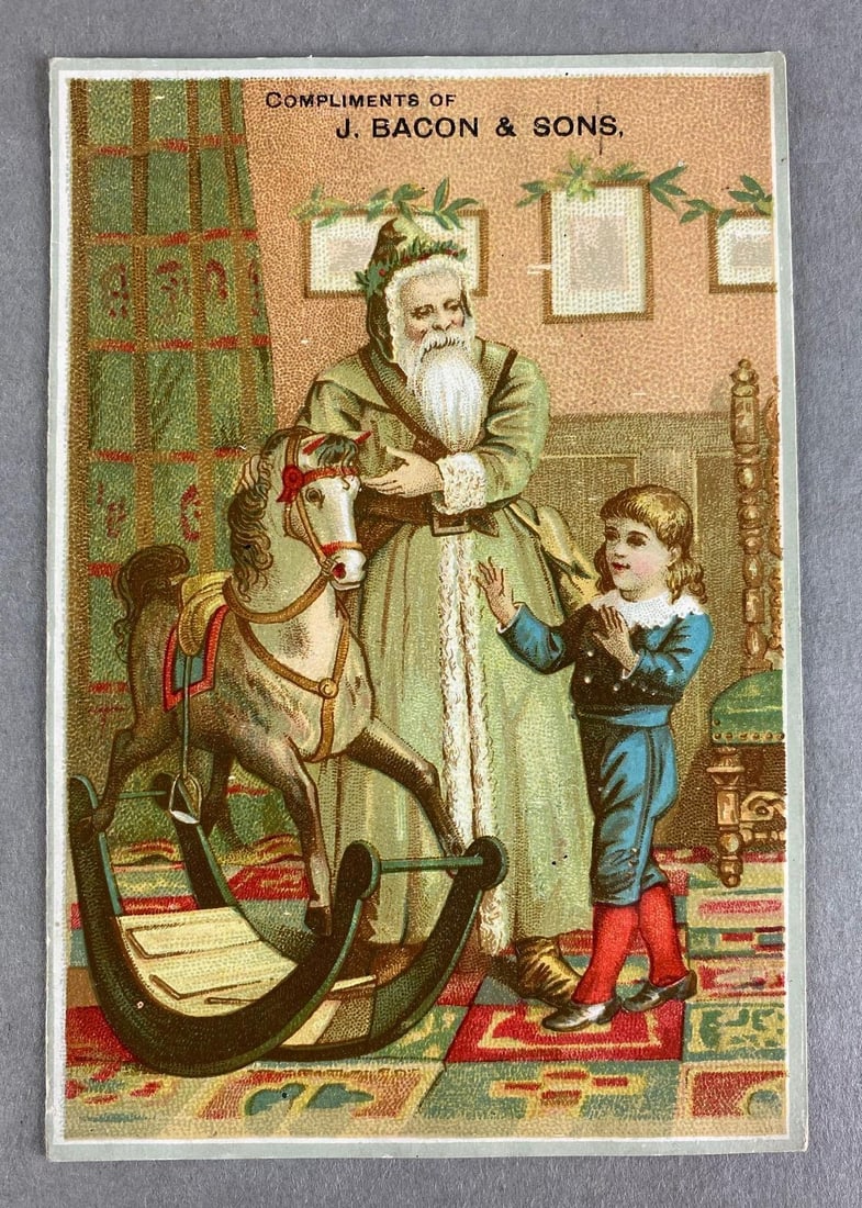 J Bacon and Sons Santa Claus Trade Card (1 of 2)