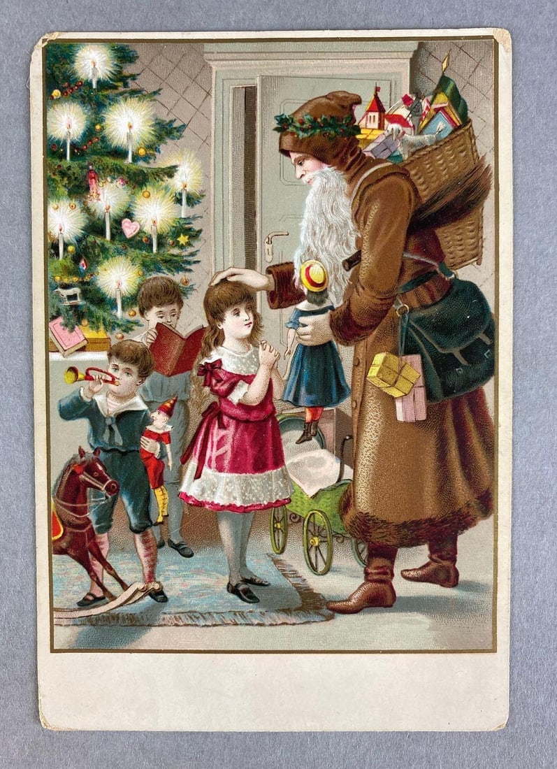 Gowans and Stover Brown Suites Santa Claus Advertising Trade Card (1 of 2)