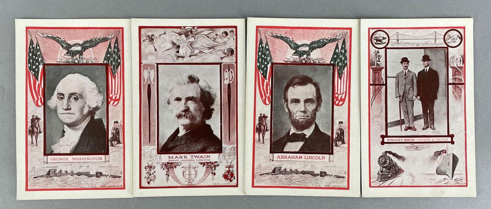Postcards - Set of 24 Americas Famous Men (1 of 2)