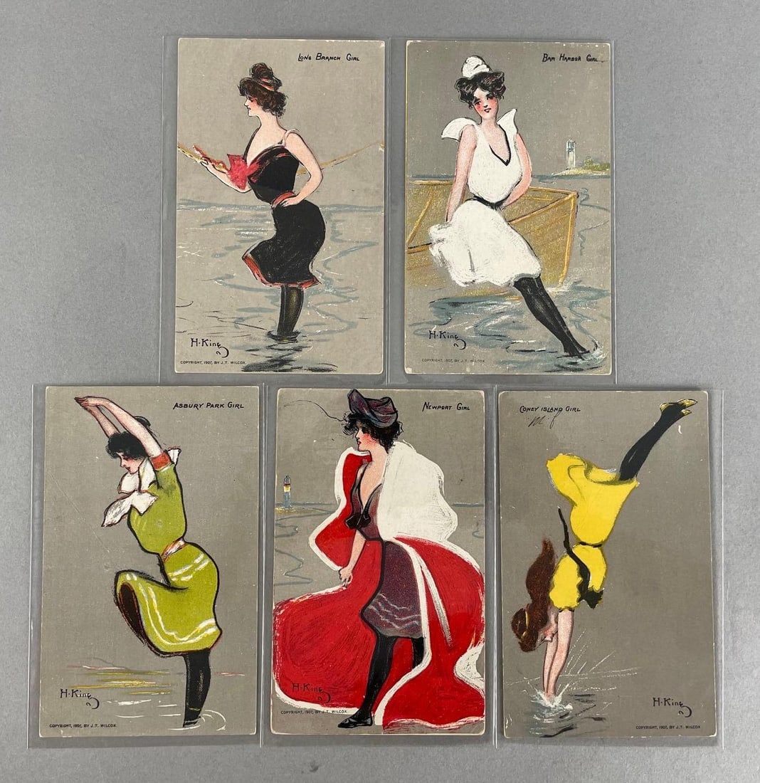 Postcards - 5 Hamilton King Girls (1 of 2)