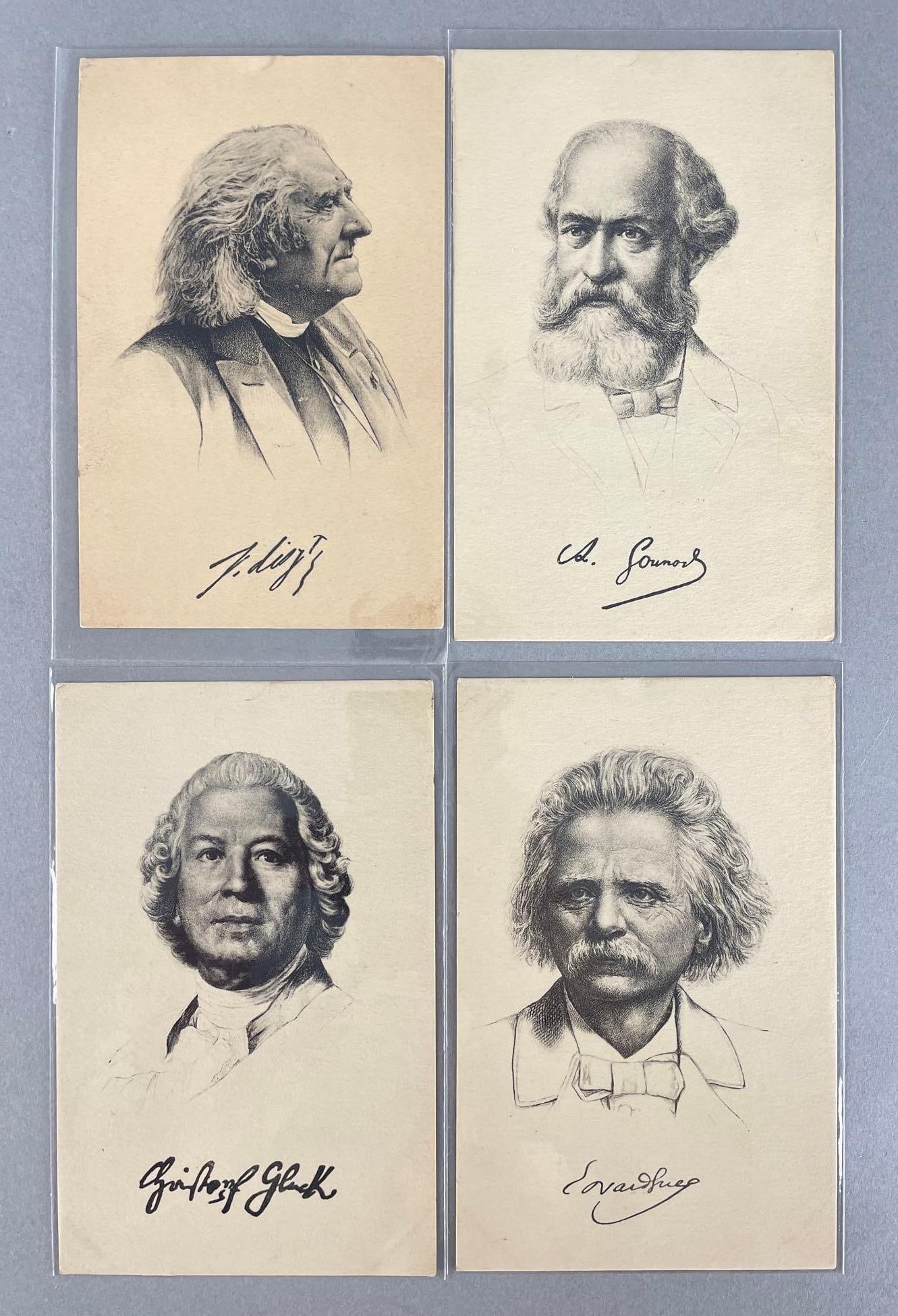 Postcards - 13 Famous German Men (1 of 2)