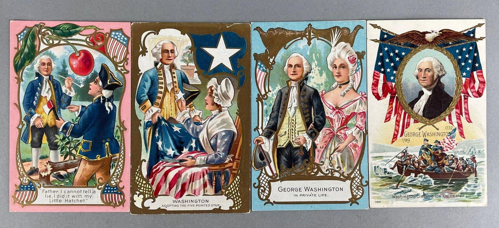 Postcards - 15+ Patriotic: George Washington, flag, presidential