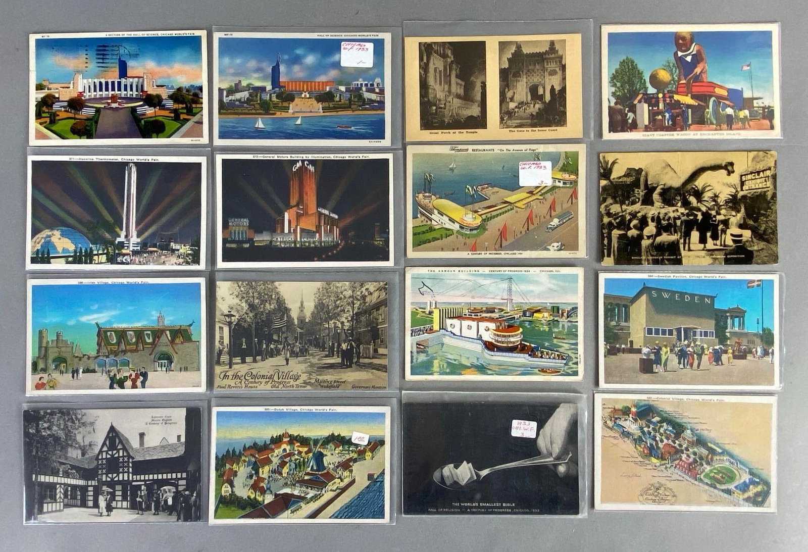 Postcards - 410+ Chicago Illinois: Includes century of progress 1933, various scenes, some duplicates.