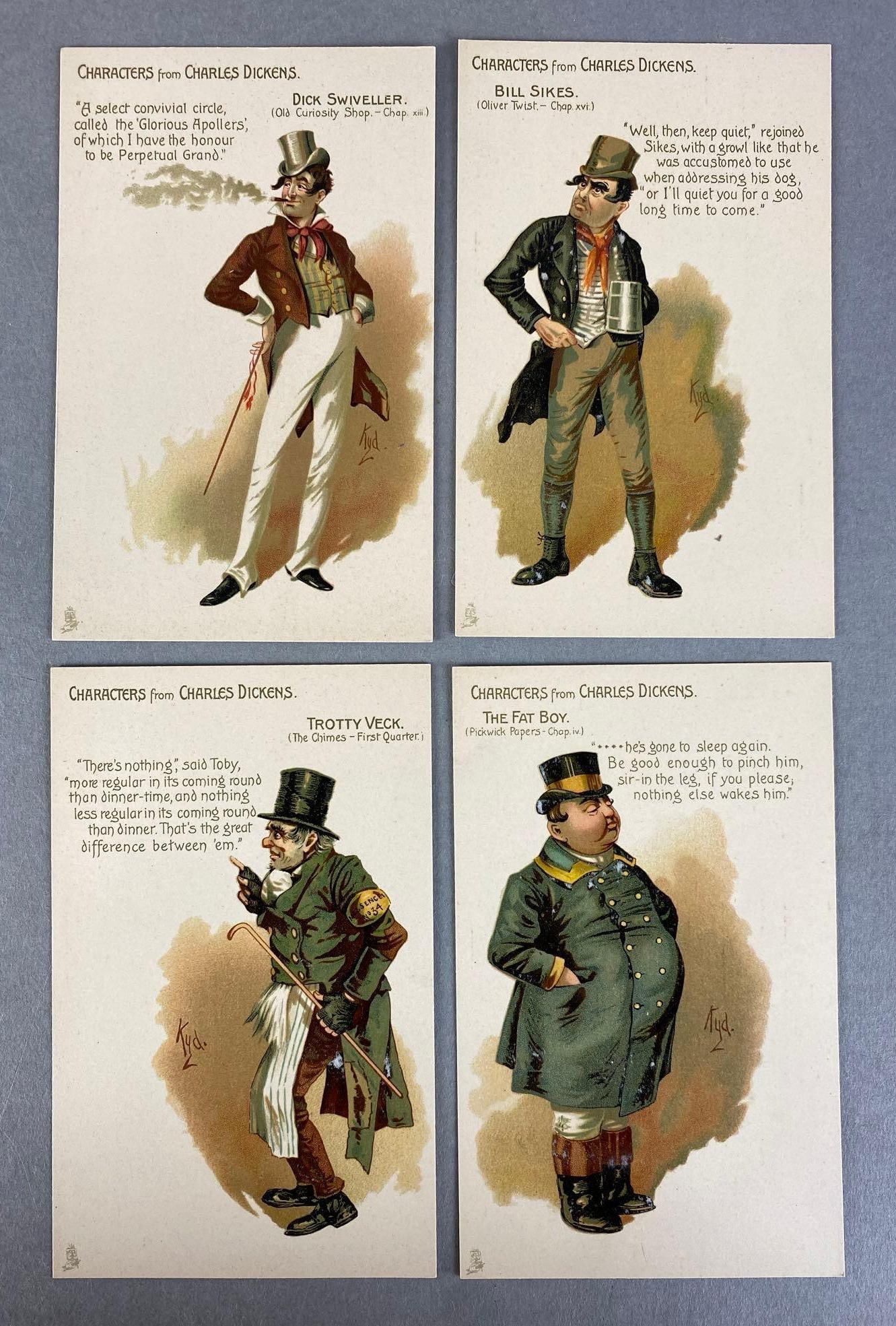 Postcards - 6 Characters from Charles Dickens (1 of 3)