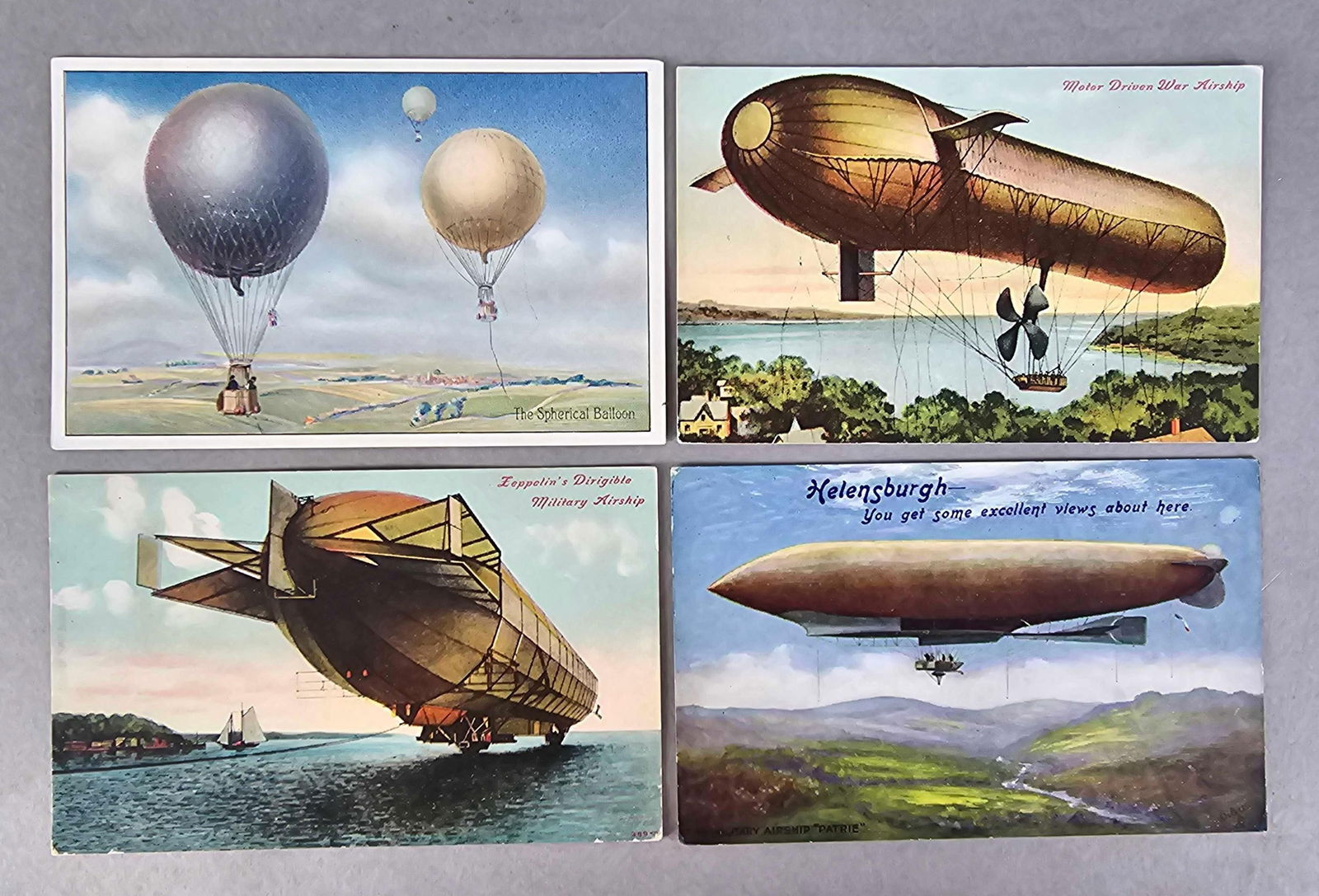 Postcards - 6 Zepplin and Hot Air Balloons (1 of 3)