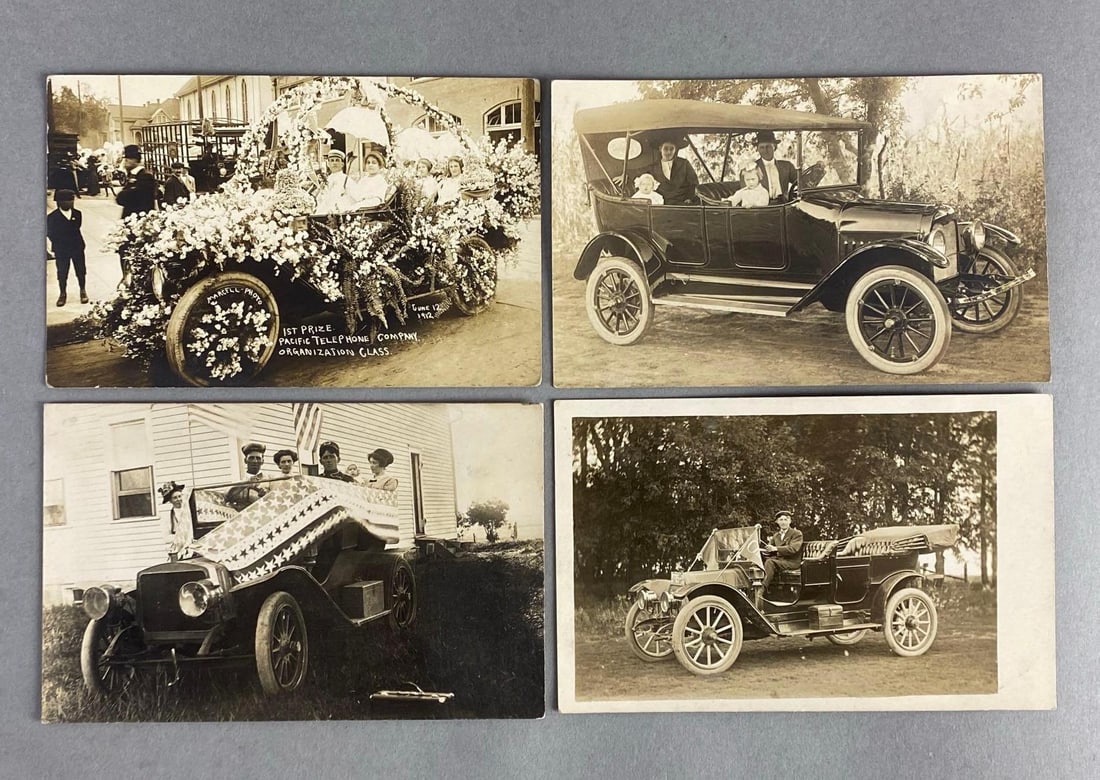 Postcards - 7 Real Photo Automobiles (1 of 3)