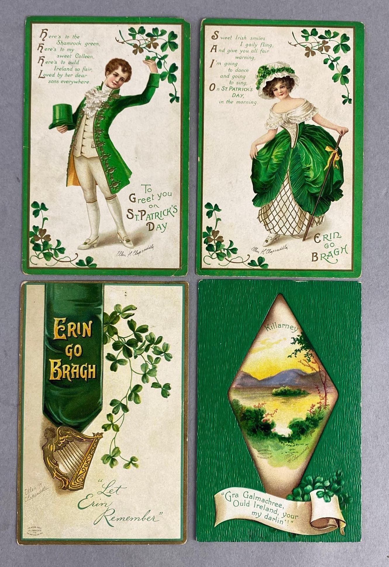 Postcards - 8 Ellen Clapsaddle Art Embossed St. Patricks Day (1 of 3)
