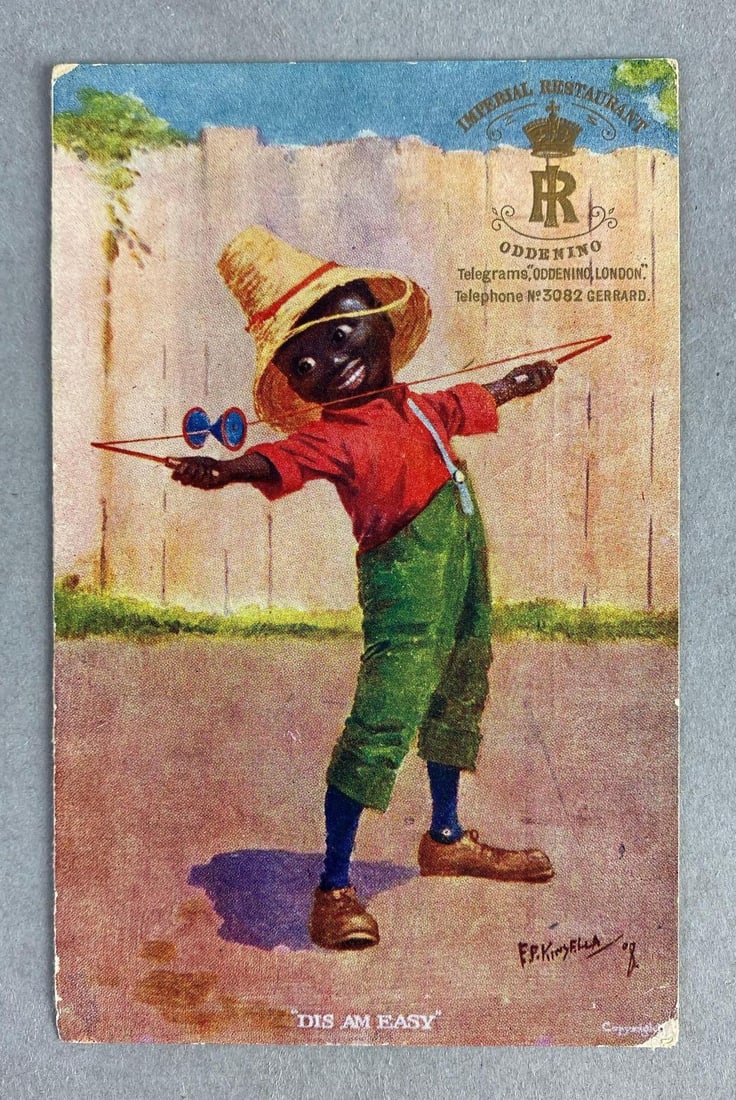 F.P. Kingsella Art Black Americana Postcard (1 of 2)